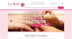 Desktop Screenshot of labelle-beauty.co.uk